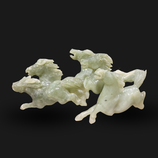 Jade Three Horse
