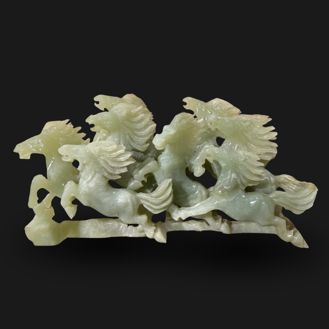 Jade Eight Horses Wall