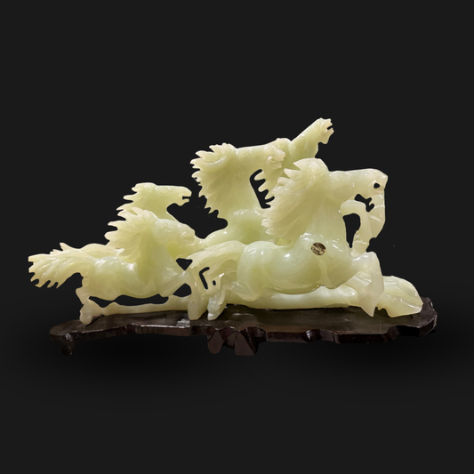Jade Three Horse