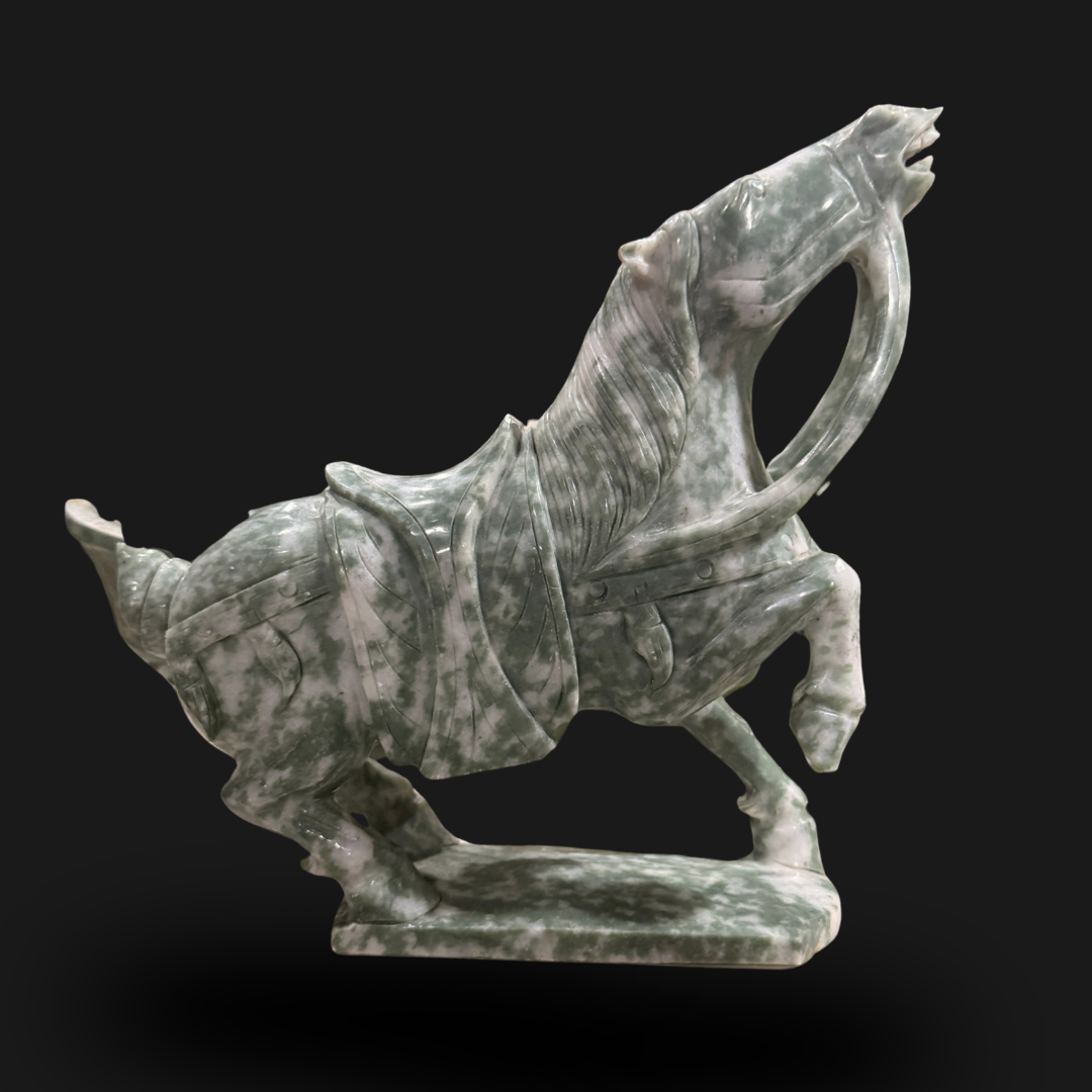Dalmatian Jade Horse Warrior