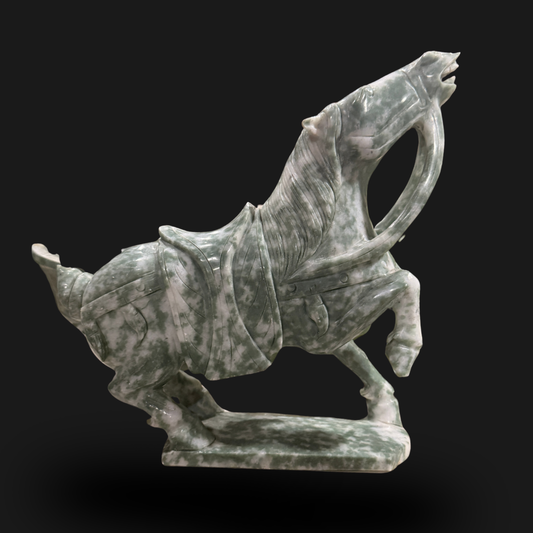 Dalmatian Jade Horse Warrior