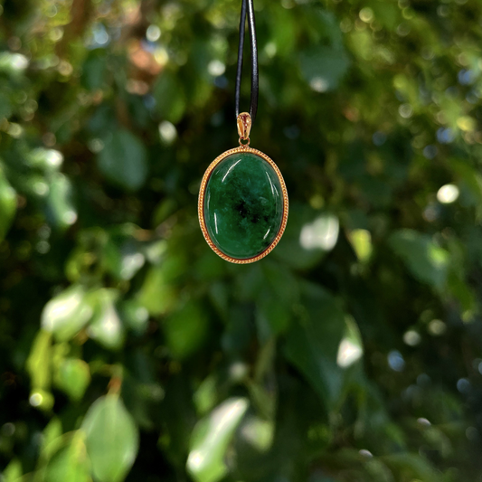 Oval Jade Pendant