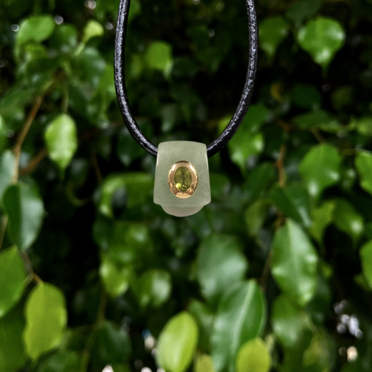 Jade & Peridot Pendant
