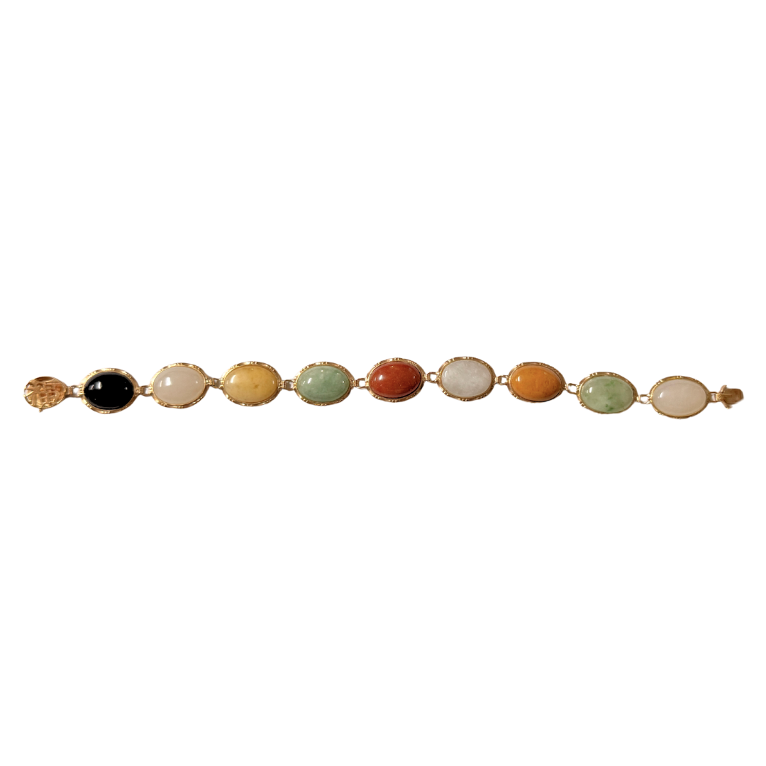 Multi-Color Jade Bracelet