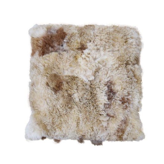 Brown Spotted Alpaca Pillow