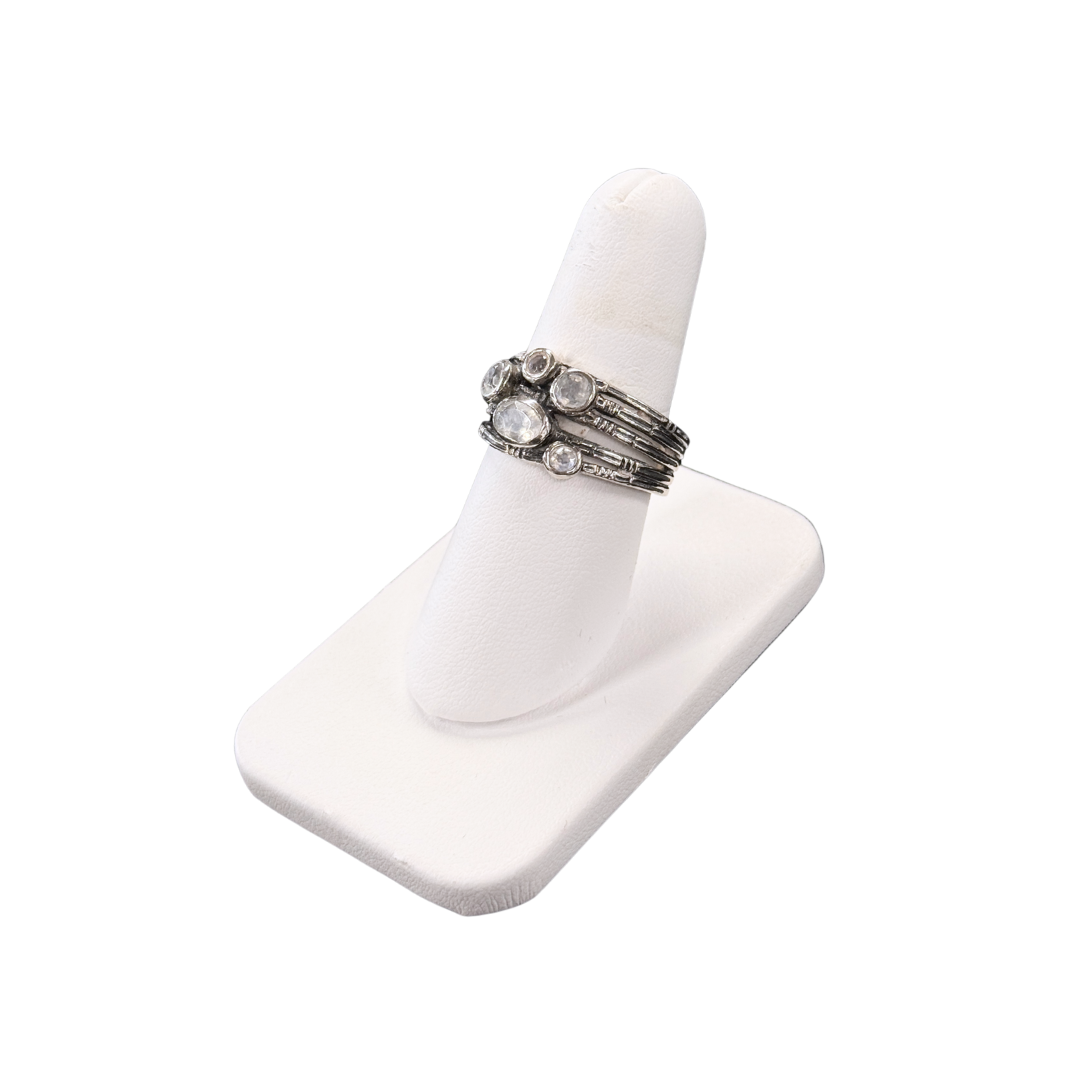 Multi-Mini Stone Moonstone Ring