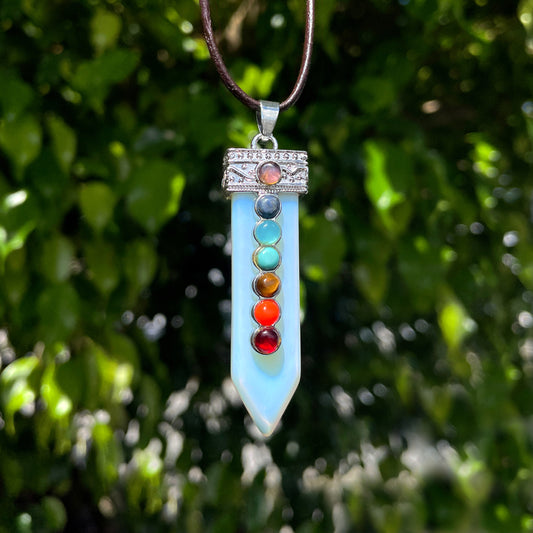 Opalite Chakras Pendant