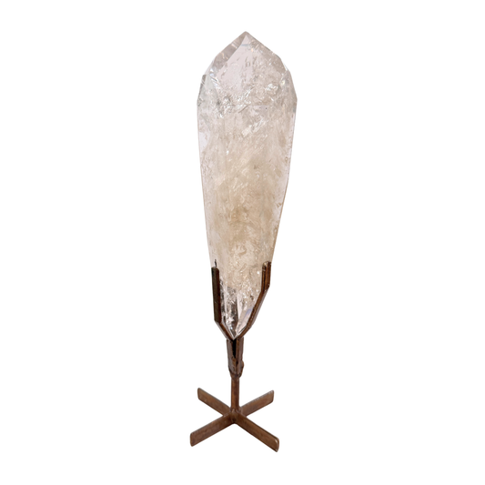 Clear Quartz Point on Stand