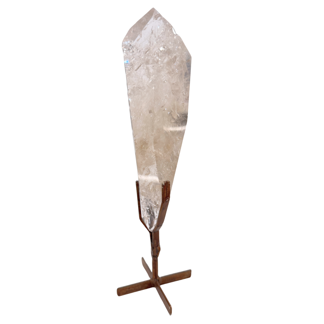 Clear Quartz Point on Stand