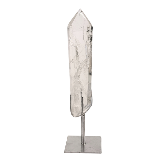 Clear Quartz Point on Stand