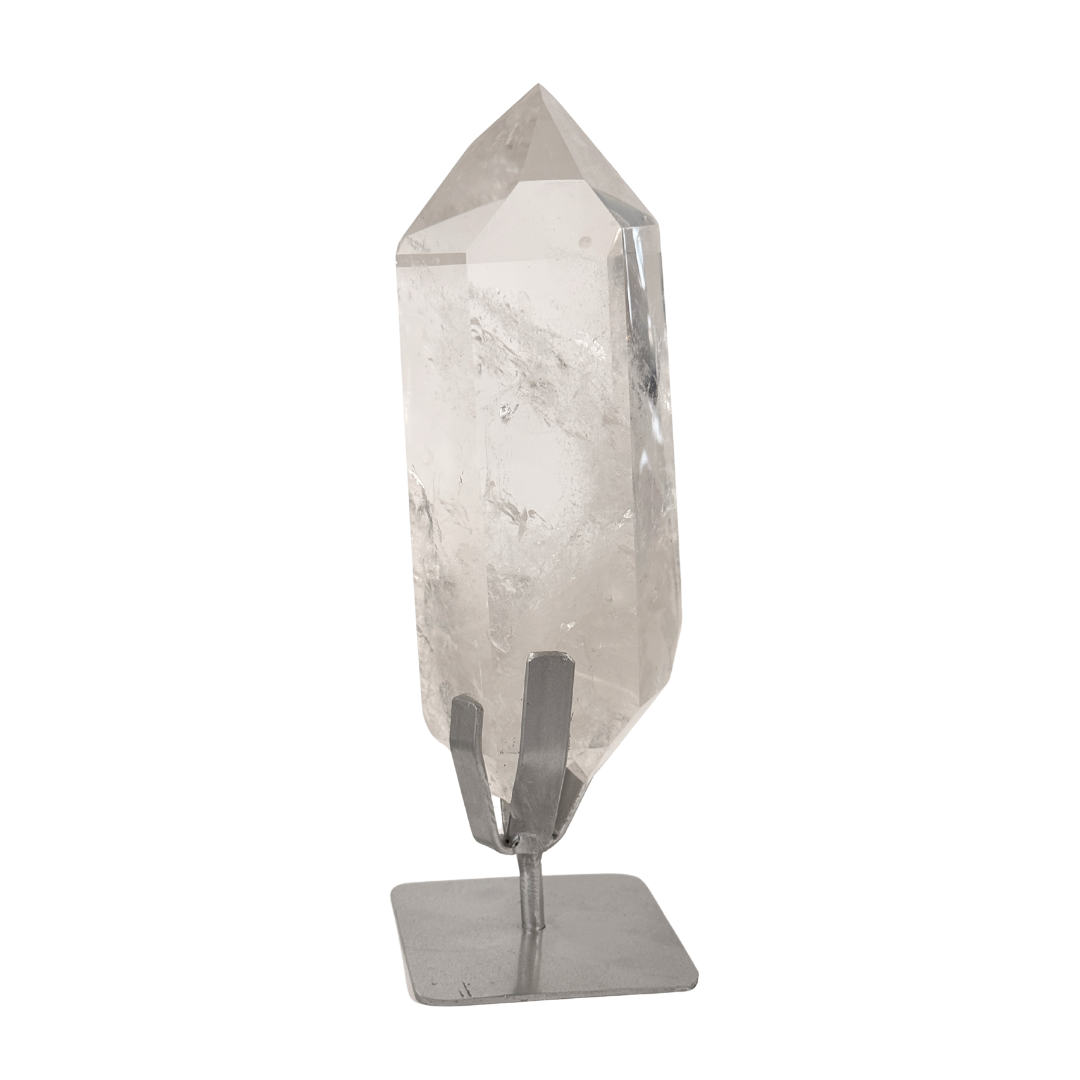 Clear Quartz Point on Stand