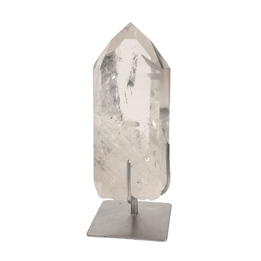 Clear Quartz Point on Stand