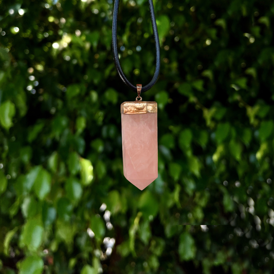 Rose Quartz Point Pendant