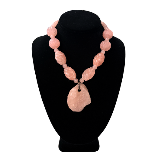 Natural Rose Quartz Necklace