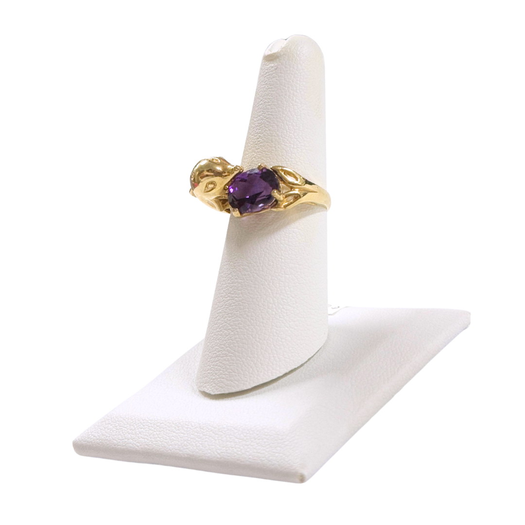 Amethyst Dolphin Ring