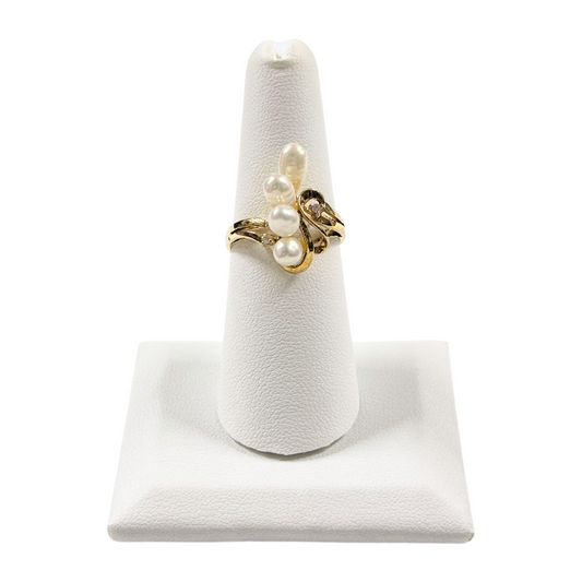 Mother of Pearl & Diamond Ring