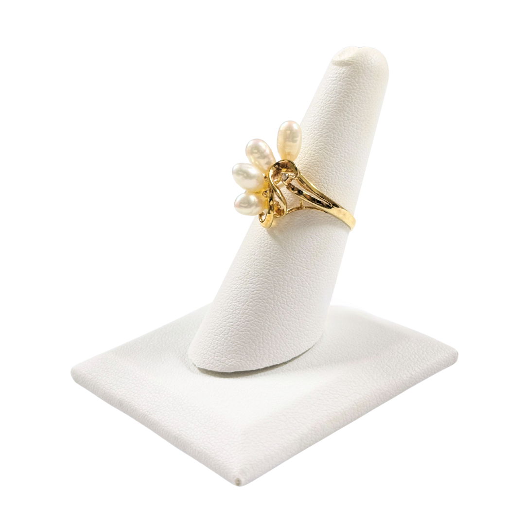 Mother of Pearl & Diamond Ring