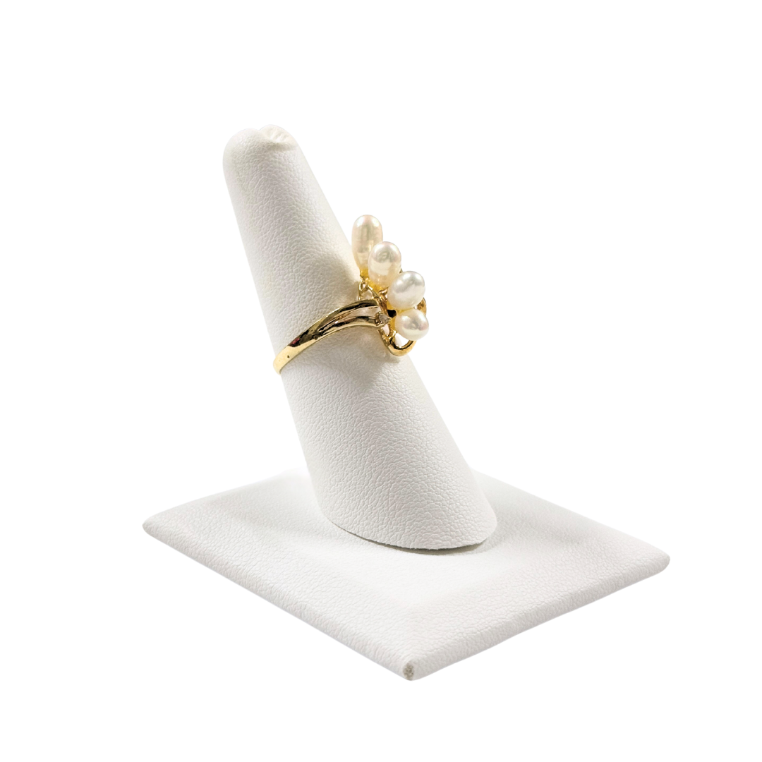 Mother of Pearl & Diamond Ring