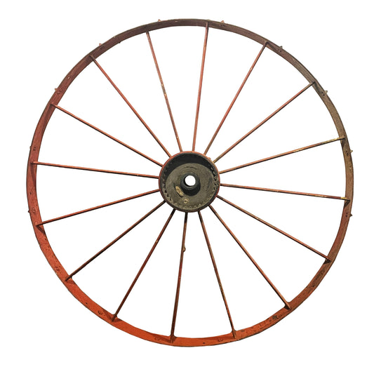 Antique Iron Wagon Wheel