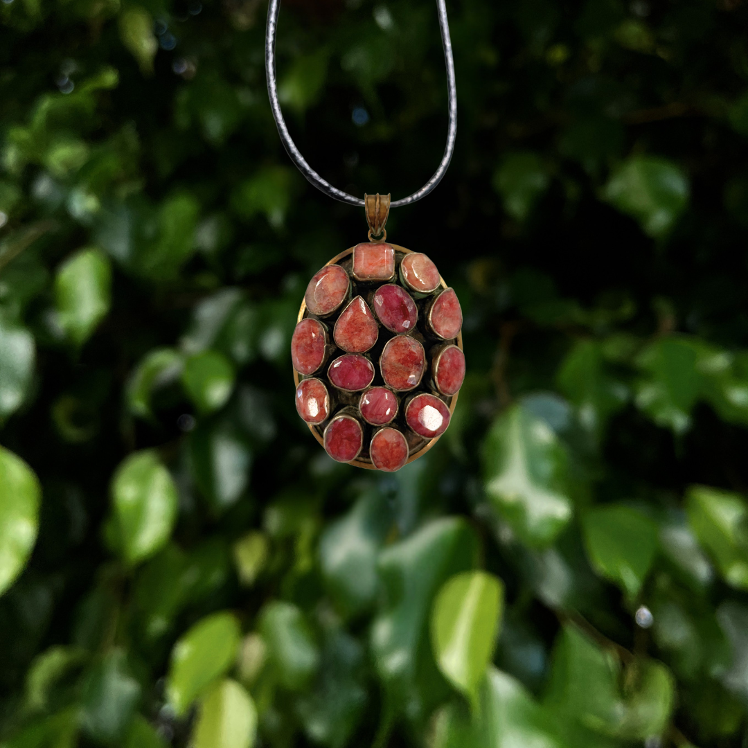 Raw Ruby Pendant