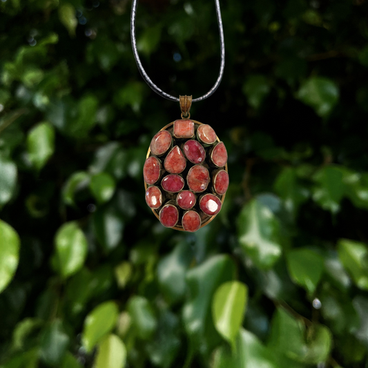 Raw Ruby Pendant
