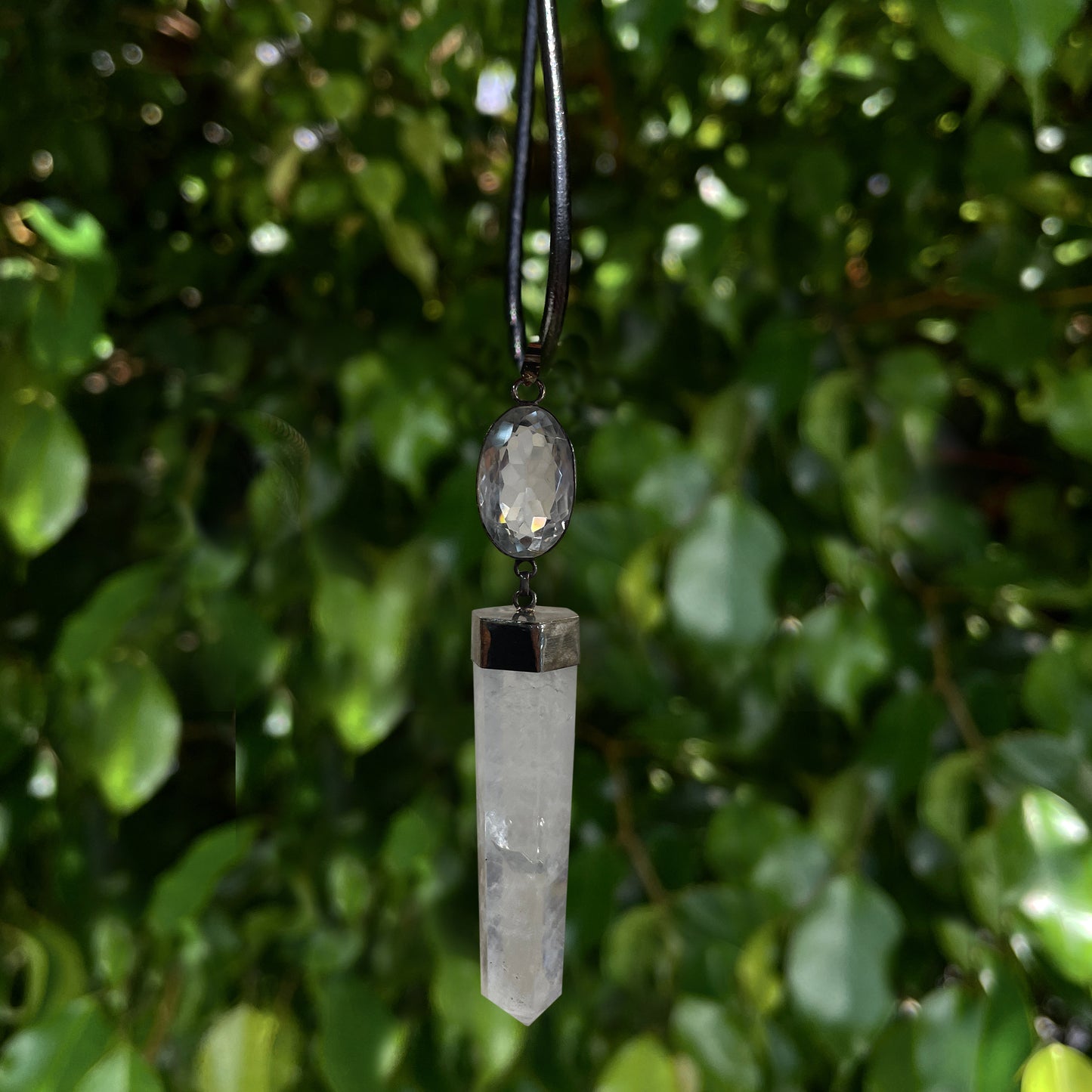 Antique Clear Quartz Pendant