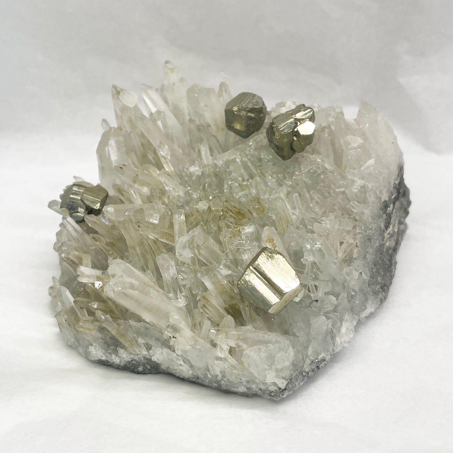 Clear Quartz and Pyrite