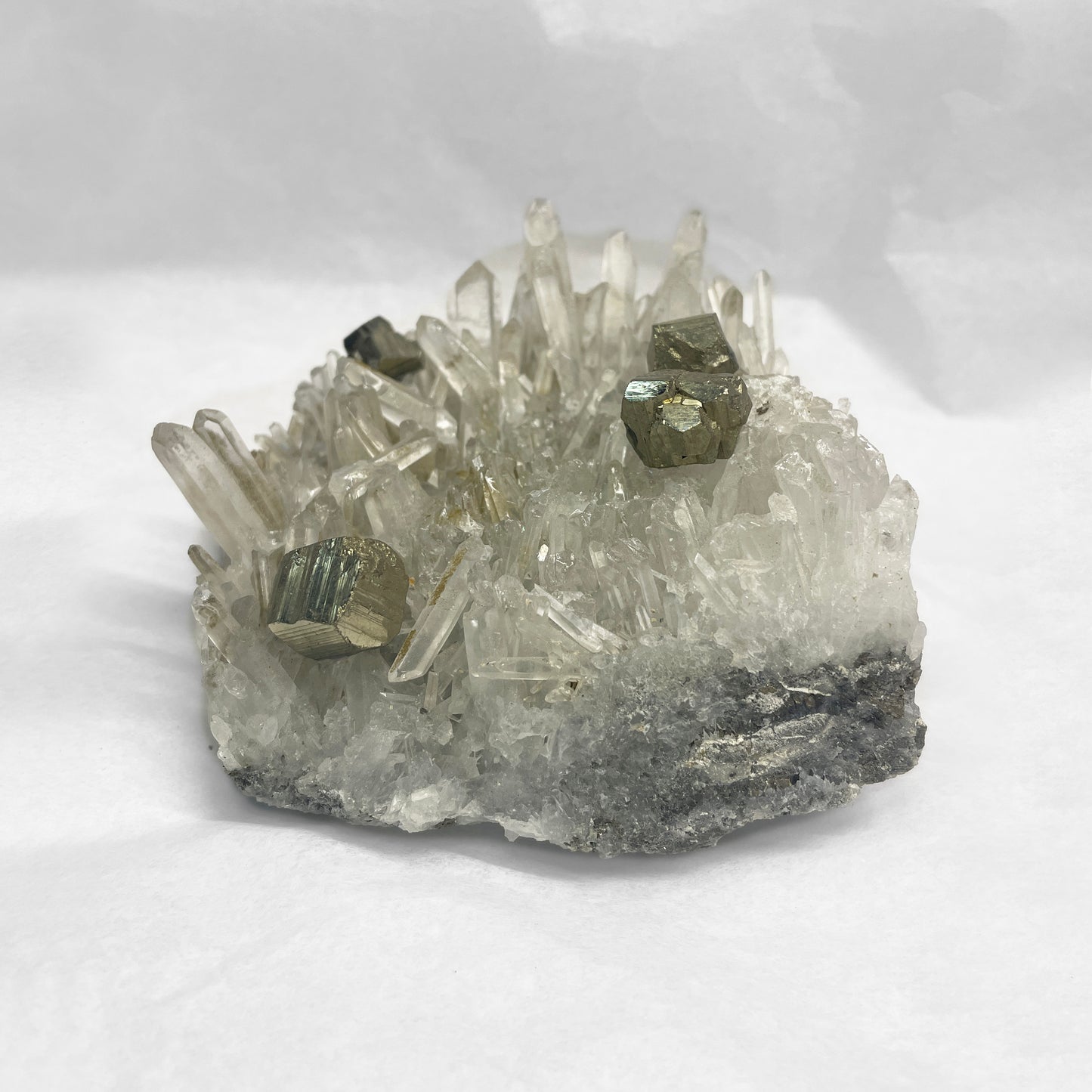 Clear Quartz and Pyrite