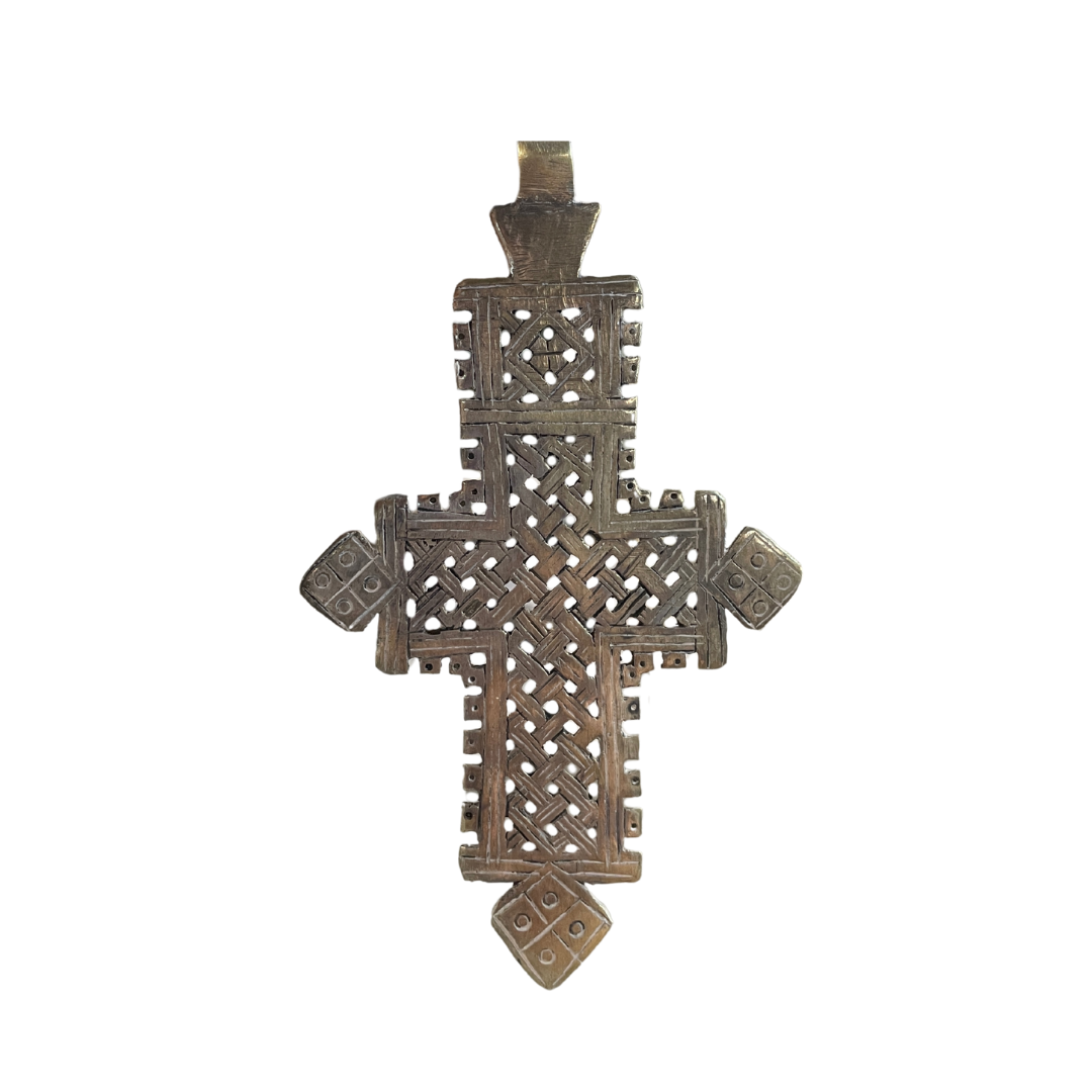 Ethiopian Coptic Cross – Handcrafted Interwoven Pattern Religious ...
