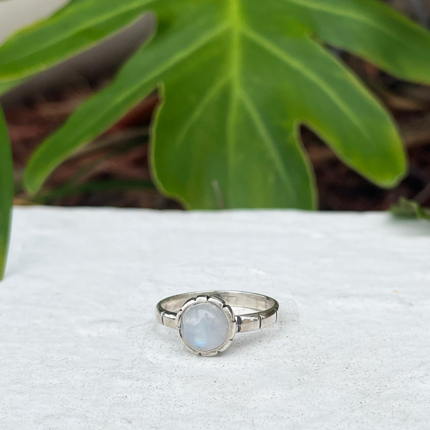 Moonstone Luna Ring