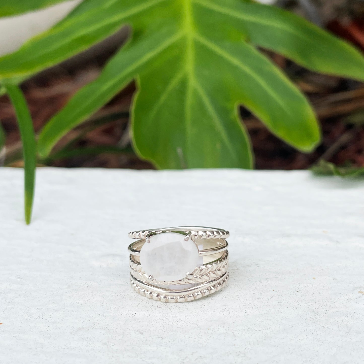 Moonstone Moonlit Ring