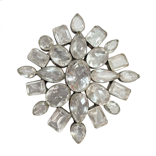 Radiant Star Clear Quartz Brooch