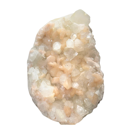 Apophyllite with Stilbite Cluster