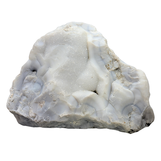 White Agate with Druzy Center