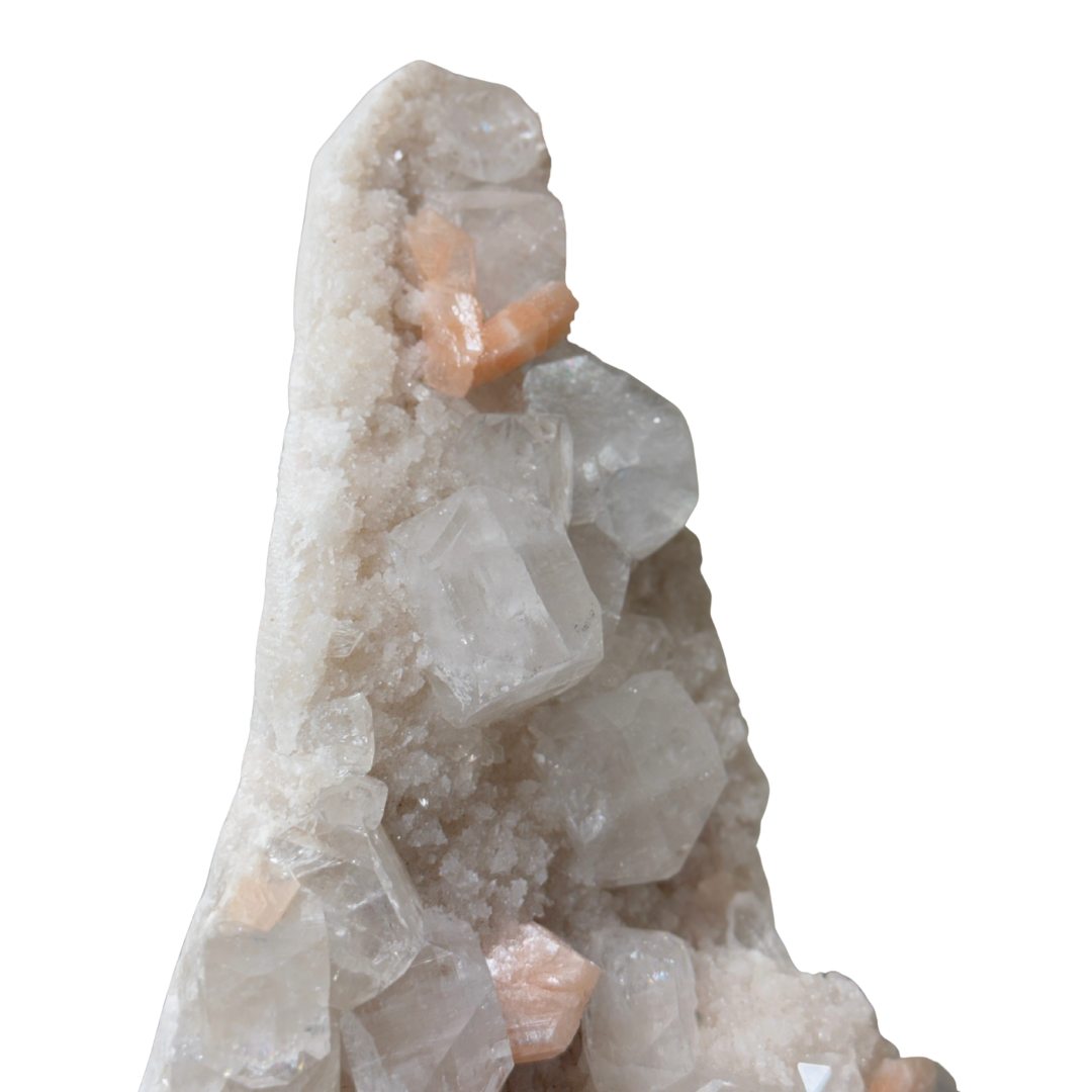 Apophyllite with Stilbite Cluster