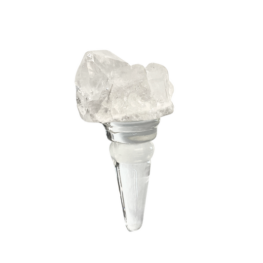 Clear Quartz Bottle Stopper