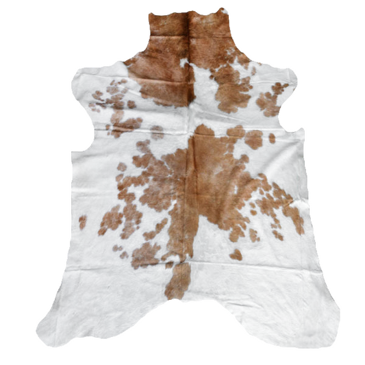 Brown & White Cowhide